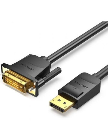 Cable conversor vention hafbg/ displayport macho - dvi macho/ 1.5m/ negro