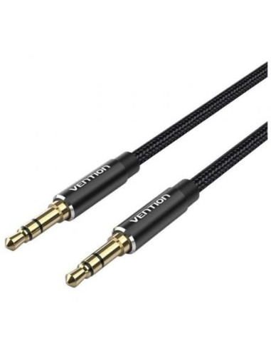 Cable estéreo vention bawbf/ jack 3.5 macho - jack 3.5 macho/ 1m/ negro