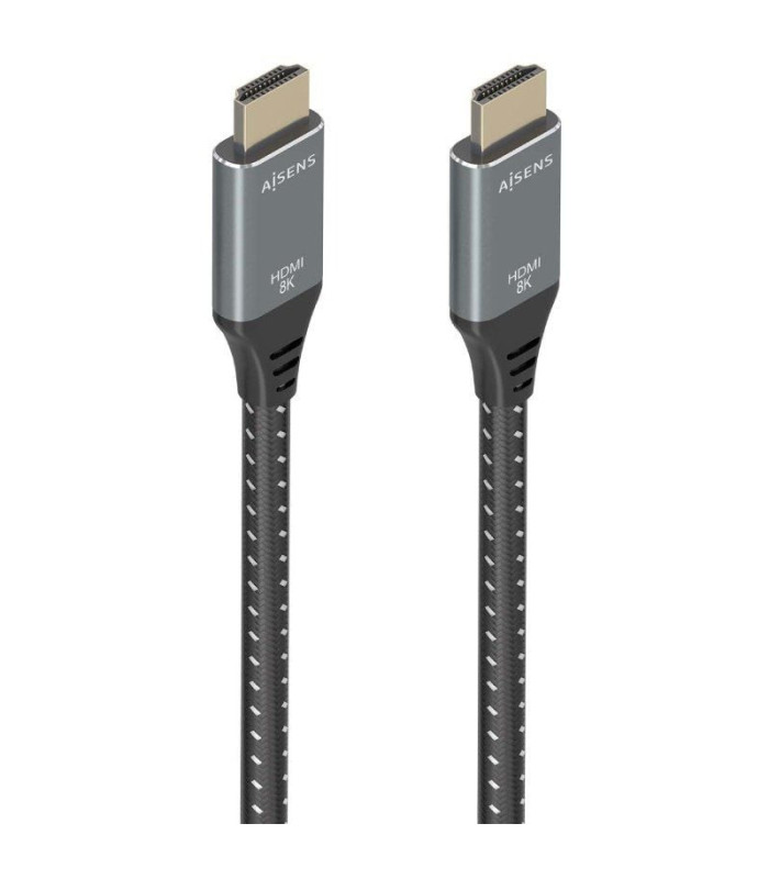 Cable hdmi 2.1 8k aisens a150-0877/ hdmi macho - hdmi macho/ 7m/ gris y negro