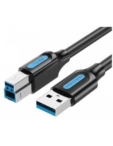 Cable usb 3.0 vention coobf/ usb tipo-b macho - usb macho/ 1m/ negro