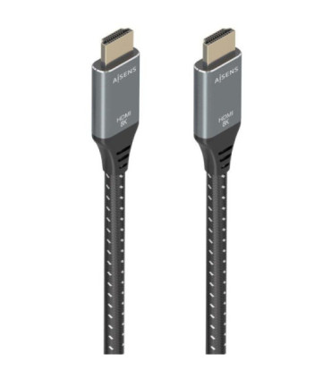Cable hdmi 2.1 8k aisens a150-0878/ hdmi macho - hdmi macho/ 10m/ gris y negro