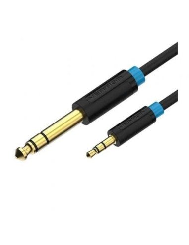 Cable estéreo vention baxbi/ jack 3.5 macho - jack 3.5 macho/ 3m/ negro