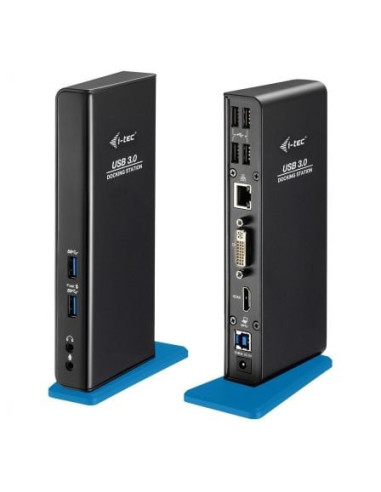 Docking usb 3.0 i-tec u3hdmidvidock/ 6xusb/ 1xusb tipo-b/ 1xrj45/ 1xhdmi/ 1xdvi/ 2xaudio