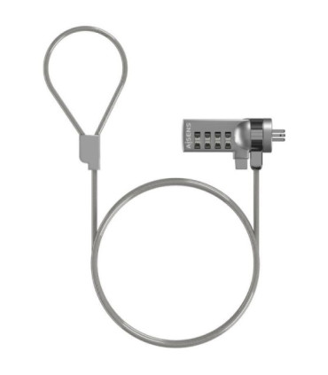 Cable de seguridad para portátiles aisens aslk-d40n01-sl/ 1.5m
