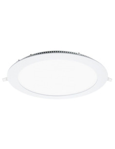 Downlight iglux ls-102118-fb v2/ circular/ ø220 x 19mm/ potencia 18w/ 1700 lúmenes/ 6000ºk/ blanco