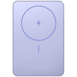 Powerbank 5000mah xiaomi super slim magnetic power bank 5000/ wireless/ púrpura/ incluye cable usb tipo-c
