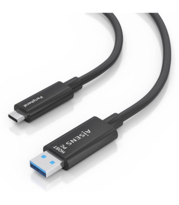 Cable usb 3.2 tipo-c aoc aisens a157-0925/ usb tipo-c macho - usb macho/ 10gbps/ 15m/ negro