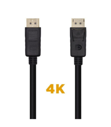 Cable displayport 1.2 4k aisens a124-0455/ displayport macho - displayport macho/ 1m/ negro