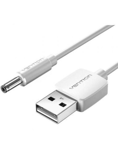 Cable alimentación vention ceywf/ usb-a macho - dc 5.5mm macho/ 1m/ blanco