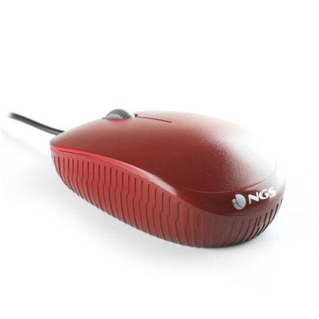 Ratón ngs flame/ hasta 1000 dpi/ rojo