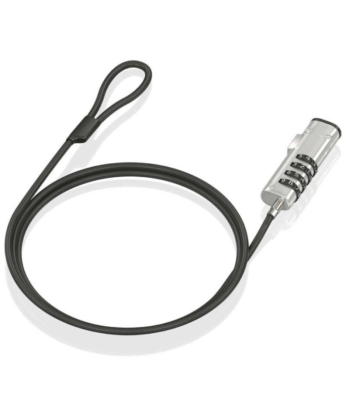 Cable de seguridad tipo nano para portátiles aisens aslk-d50n05-bk/ 1.5m