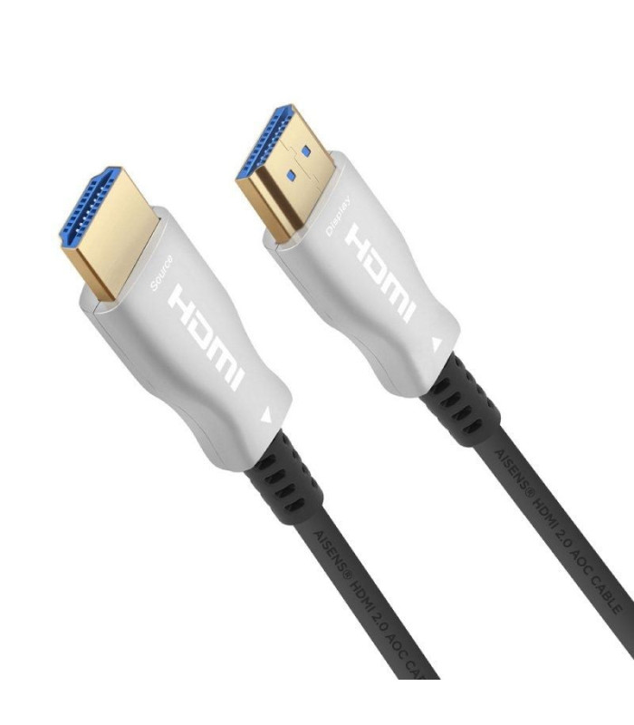 Cable hdmi 2.0 aoc 4k aisens a148-0378/ hdmi macho - hdmi macho/ 20m/ negro