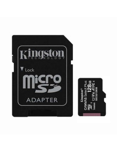 Tarjeta de memoria kingston canvas select plus 128gb microsd xc con adaptador/ clase 10/ 100mbs