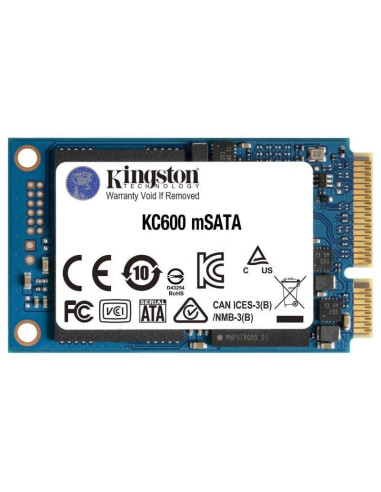 Disco ssd kingston kc600 1tb/ msata/ full capacity