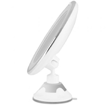 Espejo cosmético de pared con luz orbegozo esp 1010/ ø17cm