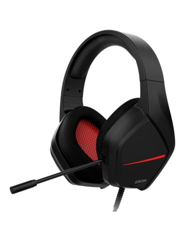 Auriculares gaming con micrófono krom kopa move/ jack 3.5/ negros