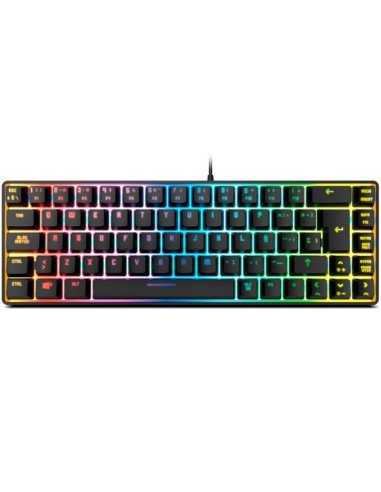 Teclado gaming krom kalista/ negro