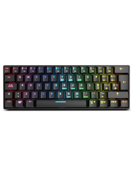 Teclado gaming mecánico inalámbrico krom kluster/ negro