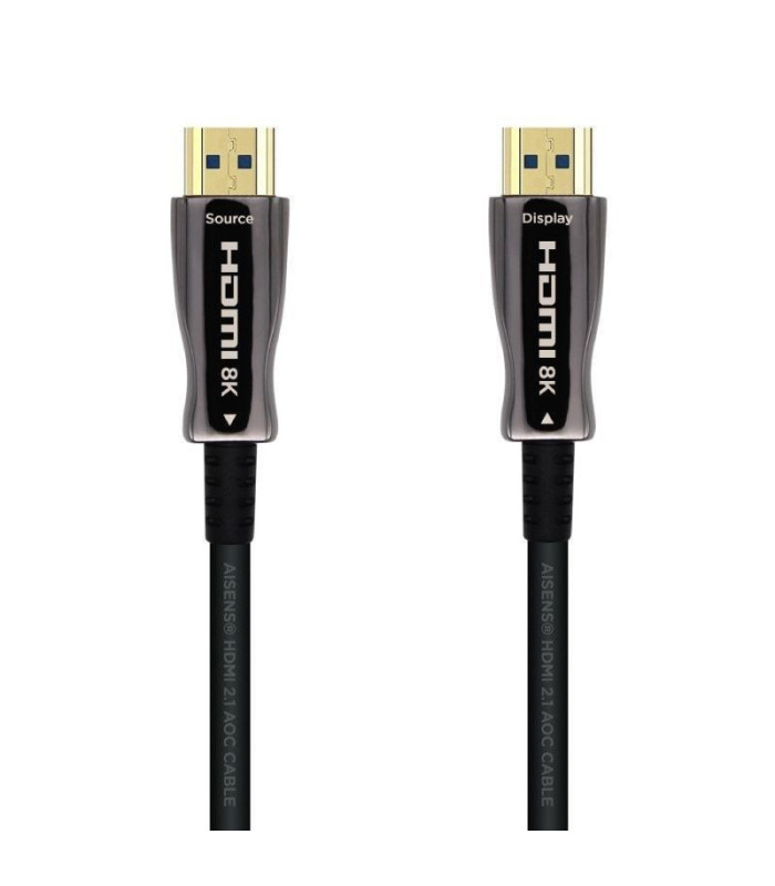 Cable hdmi 2.1 aoc 8k aisens a153-0519/ hdmi macho - hdmi macho/ 30m/ negro