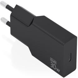 Cargador de Pared GaN Aisens A110-1004/ 1xUSB Tipo-C/ 30W/ Negro