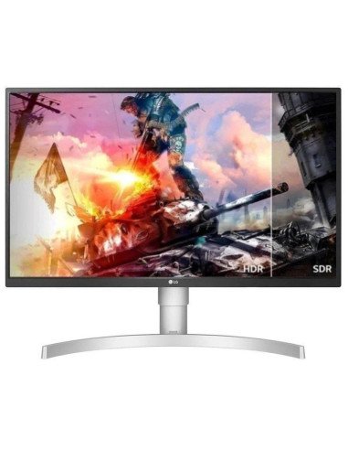 Monitor gaming polivalente lg 27ul550p-w 27'/ 4k/ 5ms/ 60hz/ ips/ regulable en altura/ plata