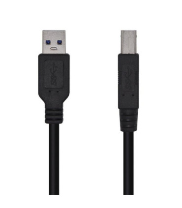 Cable usb 3.0 impresora aisens a105-0445/ usb tipo-b macho - usb macho/ 5gbps/ 3m/ negro