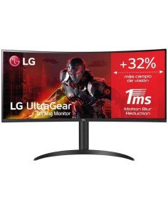 Monitor gaming ultrapanorámico curvo lg ultragear 34wp65cp-b 34'/ wqhd/ 1ms/ 160hz/ va/ multimedia/ negro