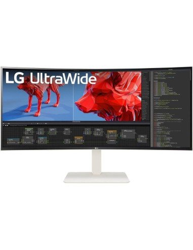 Monitor profesional ultrapanorámico curvo lg ultrawide 38wr85qc-w 37.5'/ wqhd+/ multimedia/ blanco