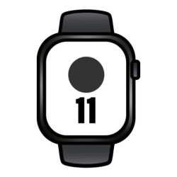Apple watch series 11/ gps/ cellular/ 46mm/ caja de aluminio negra/ correa deportiva negra s/m