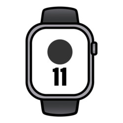 Apple watch series 11/ gps/ cellular/ 46mm/ aluminio gris espacial/ correa deportiva negra s/m