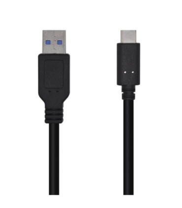 Cable usb 3.1 tipo-c aisens a107-0450/ usb tipo-c macho - usb macho/ 10gbps/ 1.5m/ negro
