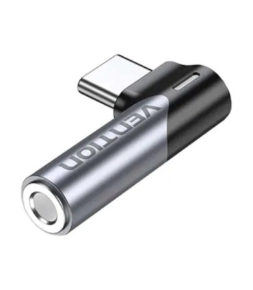 Adaptador audio vention bgwh0/ jack 3.5 hembra - usb tipo-c macho/ gris