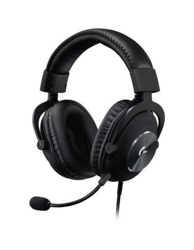 Auriculares gaming con micrófono logitech g pro x/ jack 3.5/ usb/ negros