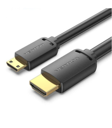 Cable hdmi 4k vention aghbf/ hdmi macho - mini hdmi macho/ 1m/ negro