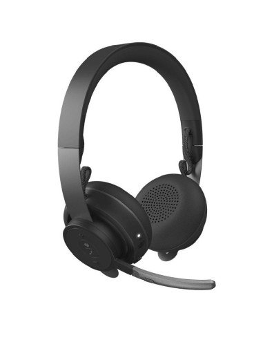 Auriculares inalámbricos logitech zone wireless msft/ con micrófono/ bluetooth/ usb/ negros