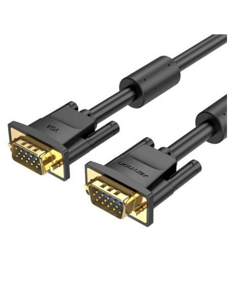 Cable svga vention daebh/ vga macho - vga macho/ 2m/ negro
