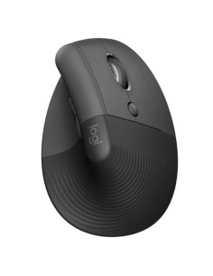 Ratón ergonómico inalámbrico por bluetooth/ 2.4ghz logitech lift vertical ergonomic mouse/ hasta 4000 dpi/ grafito