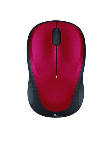 Ratón inalámbrico logitech m235/ hasta 1000 dpi/ rojo