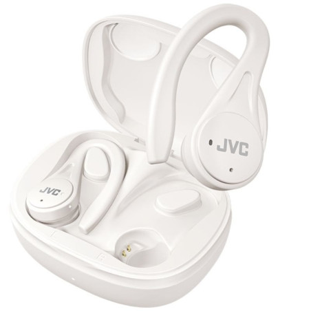 Auriculares bluetooth jvc ha-ec25t con estuche de carga/ autonomía 7.5h/ blancos