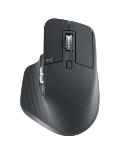 Ratón ergonómico inalámbrico por bluetooth logitech mx master 3s/ batería recargable/ hasta 8000 dpi/ grafito