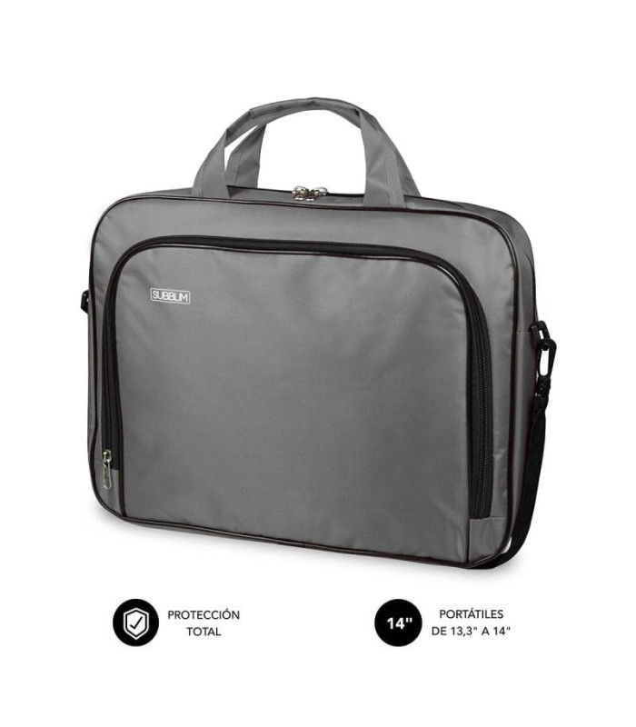 Maletín subblim oxford para portátiles hasta 14'/ gris