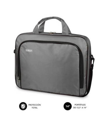 Maletín subblim oxford para portátiles hasta 14'/ gris