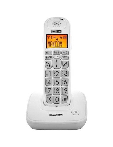 Teléfono inalámbrico maxcom mc6800/ blanco