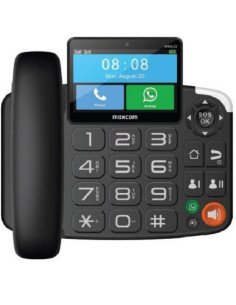 Teléfono inalámbrico maxcom mm42d 4g/ negro
