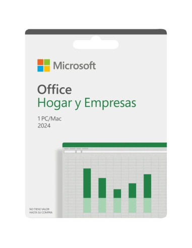 Microsoft office hogar y empresas 2024/ 1 usuario/ licencia perpetua