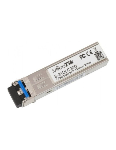 Modulo sfp transceptor de fibra óptica mikrotik s-31dlc20d