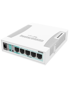 Switch mikrotik css106-5g-1s 6 puertos/ rj45 10/100/1000/ sfp/ poe