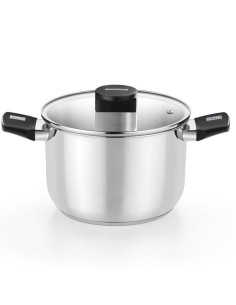 Olla elite inox m240218/ 18cm/ 3l/ acero inoxidable/ apta para inducción