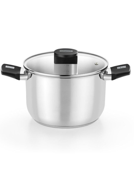 Olla monix elite inox m240230/ 30cm/ 12l/ acero inoxidable/ apta para inducción