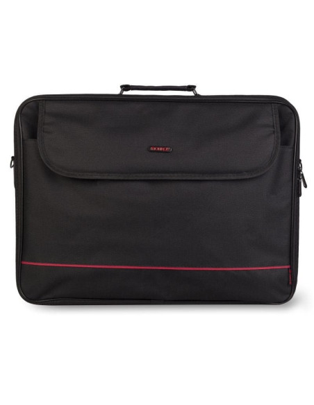 Maletín monray passenger plus para portátiles hasta 18'/ cinta para trolley/ negro